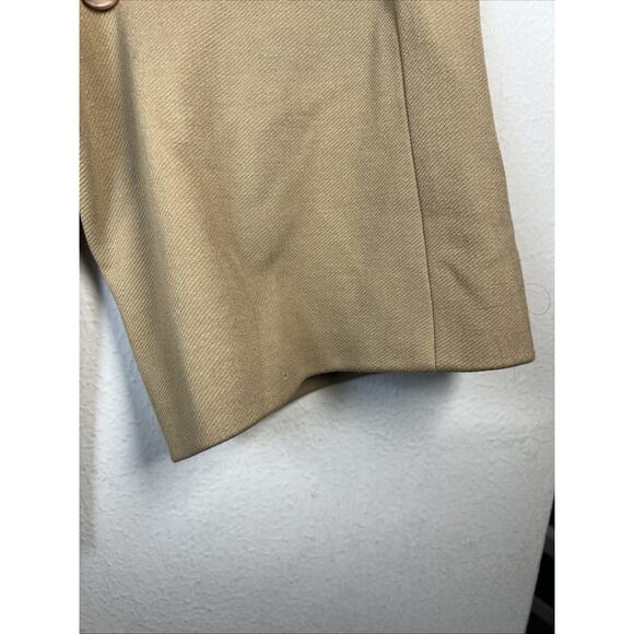 Chico's Women's Large Faux Fur Animal Collar swing Jacket Button Front Tan NWT - Picture 6 of 16